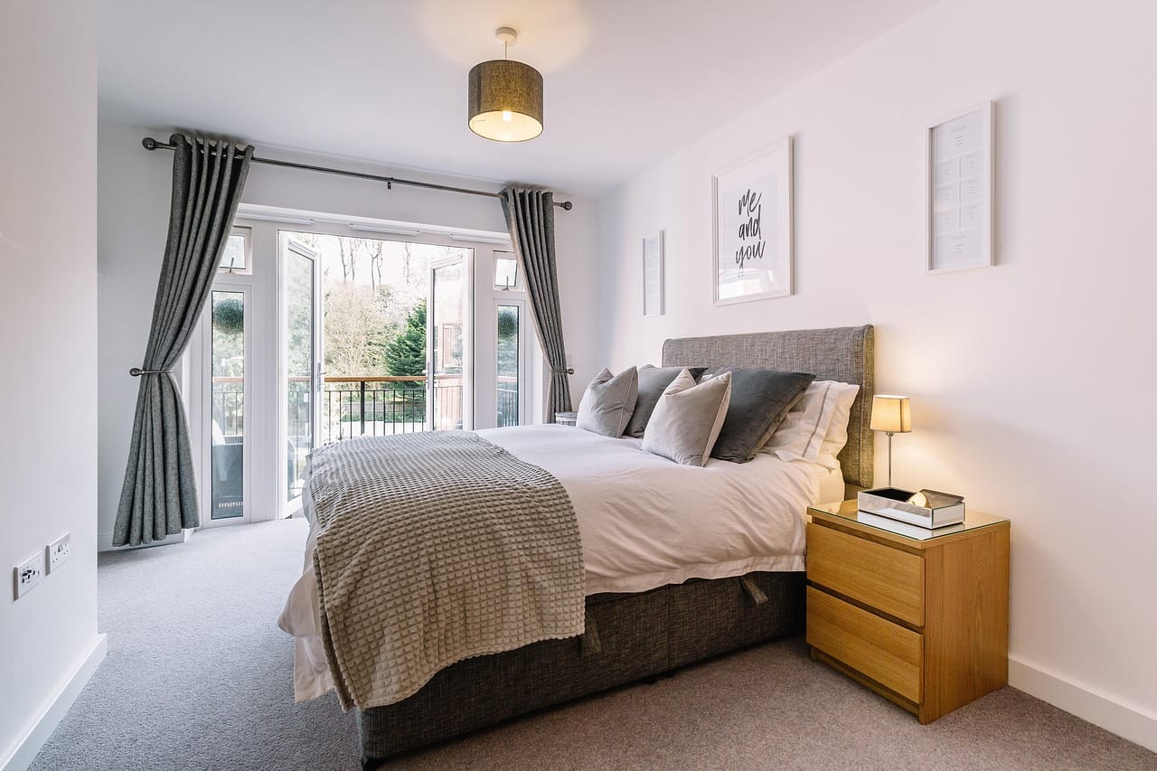 A bedroom for sleeping, and nothing else